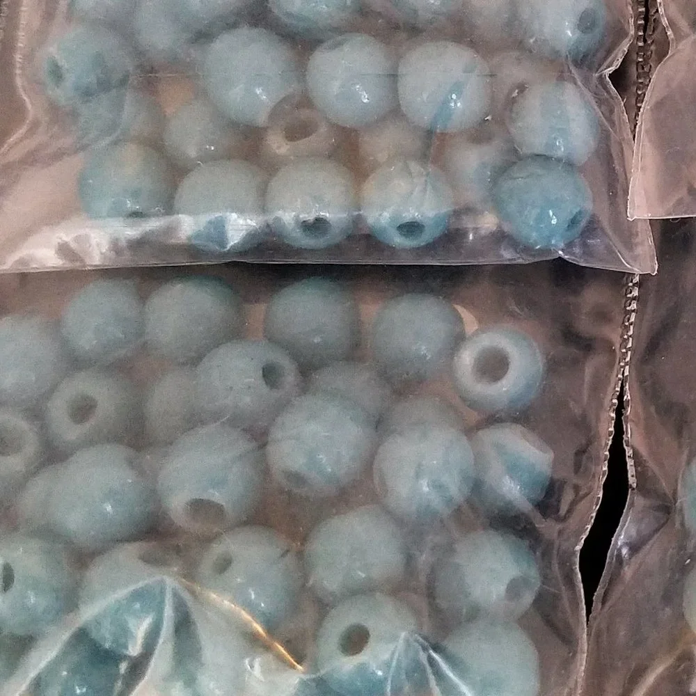 FREE w/Purchase! 108+ Turquoise Ceramic BEADS bundle set lot